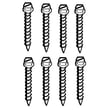 Ecodyne Water Softener Screw, #10 X 2-5/8-in, 8-pack 7342681