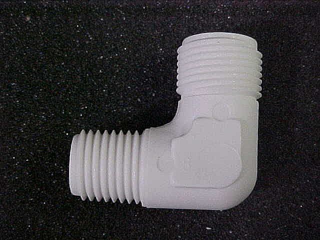 Part #9004502, Waterworks Elbow (White) / 5.50 x 5.25 x 5.25