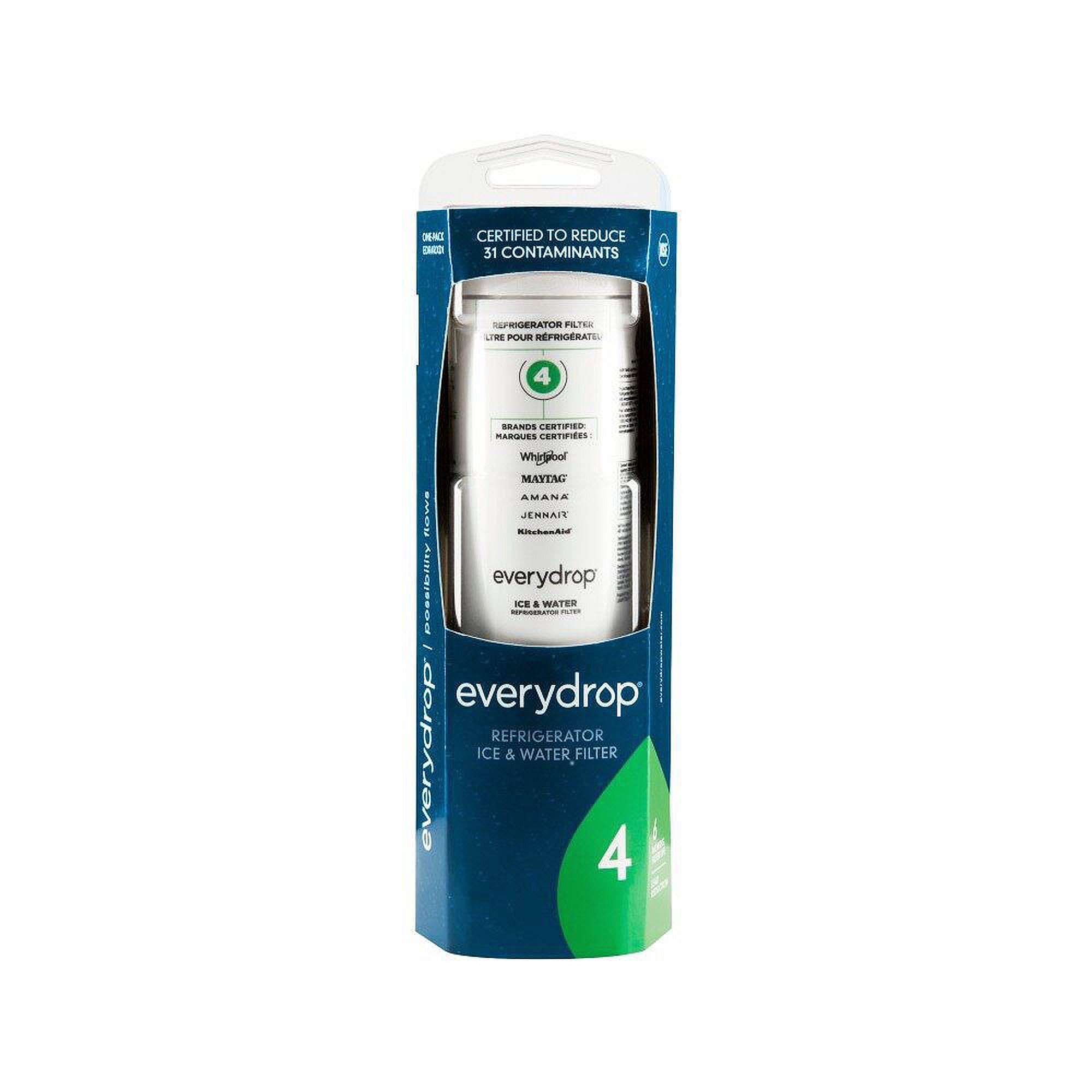 Whirlpool EveryDrop 4 Refrigerator Water Filter (replaces 9984, UKF8001