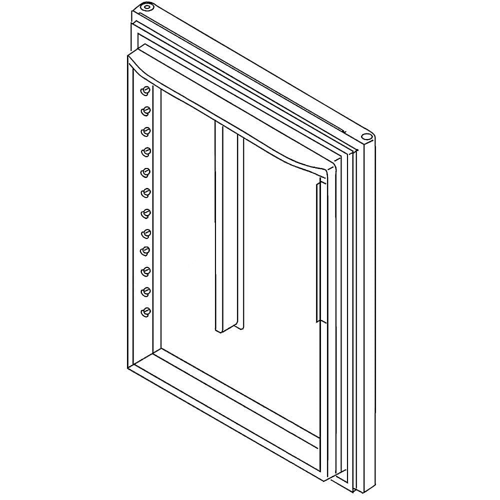 Part #12658572Wq, Refrigerator Door Assembly (White) / 46.00 x 37.00 x 10.00