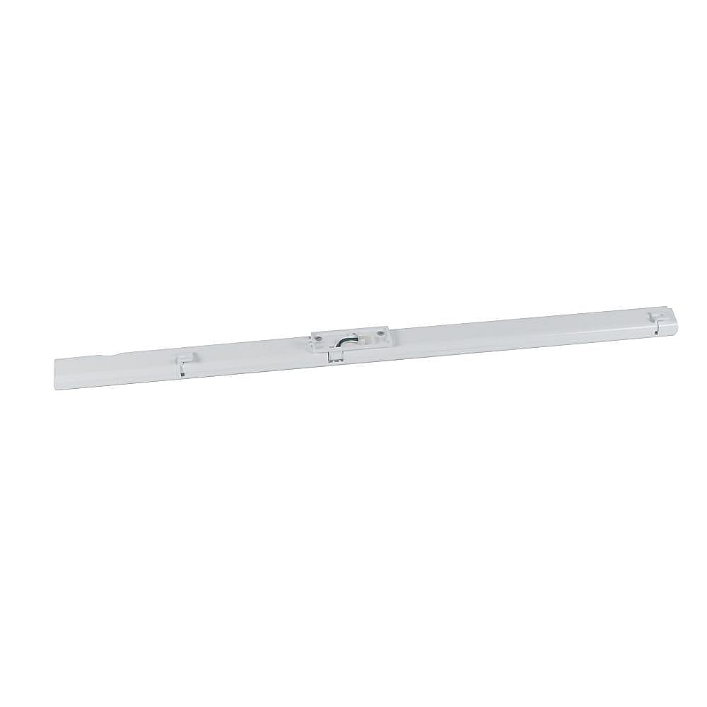 Part #wp12722803W, Whirlpool Refrigerator Flipper Assembly (White) (Replaces 12722803W) / 3.44 x 2.82 x 42.94