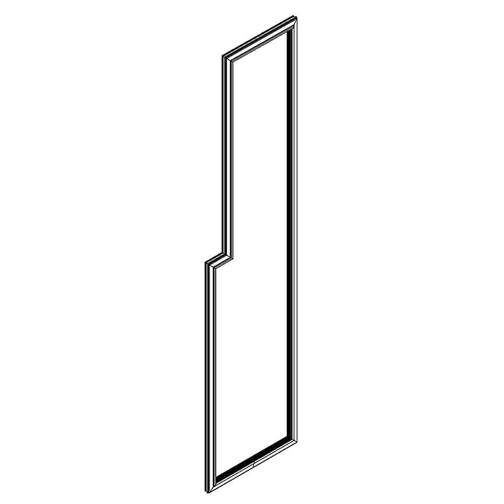 Part #12763204W, Refrigerator Freezer Door Gasket (White) (Replaces 67003972)