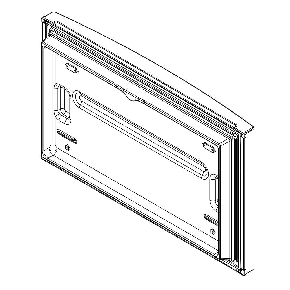 Part #12977864Wq, Refrigerator Freezer Door Assembly (White) / 27.00 x 8.00 x 8.00
