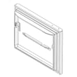 Refrigerator Freezer Door Assembly for Kenmore 59669312310 - Part 13024245SQ