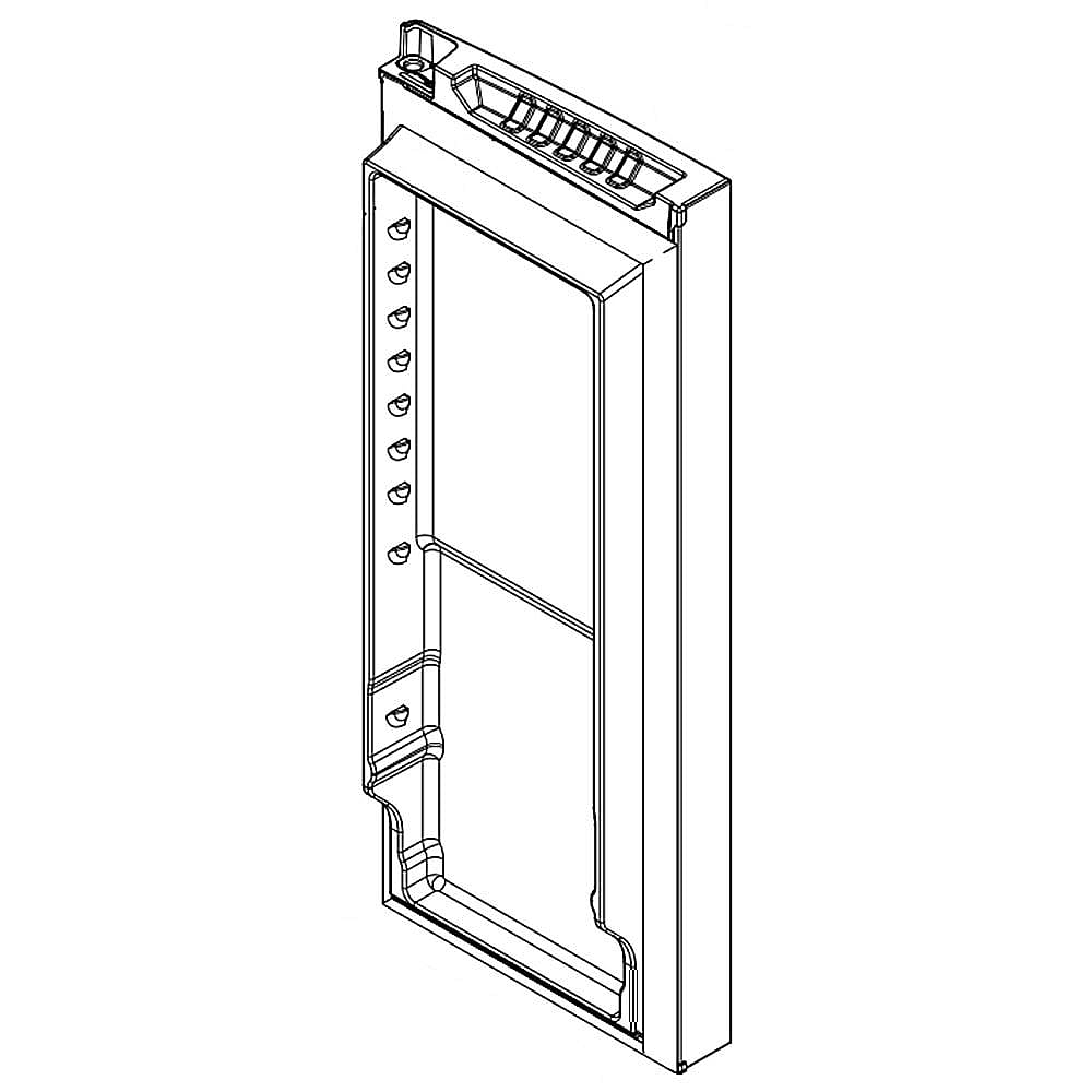 Part #13094703Bq, Refrigerator Door Assembly (Black) / 48.25 x 21.75 x 10.00
