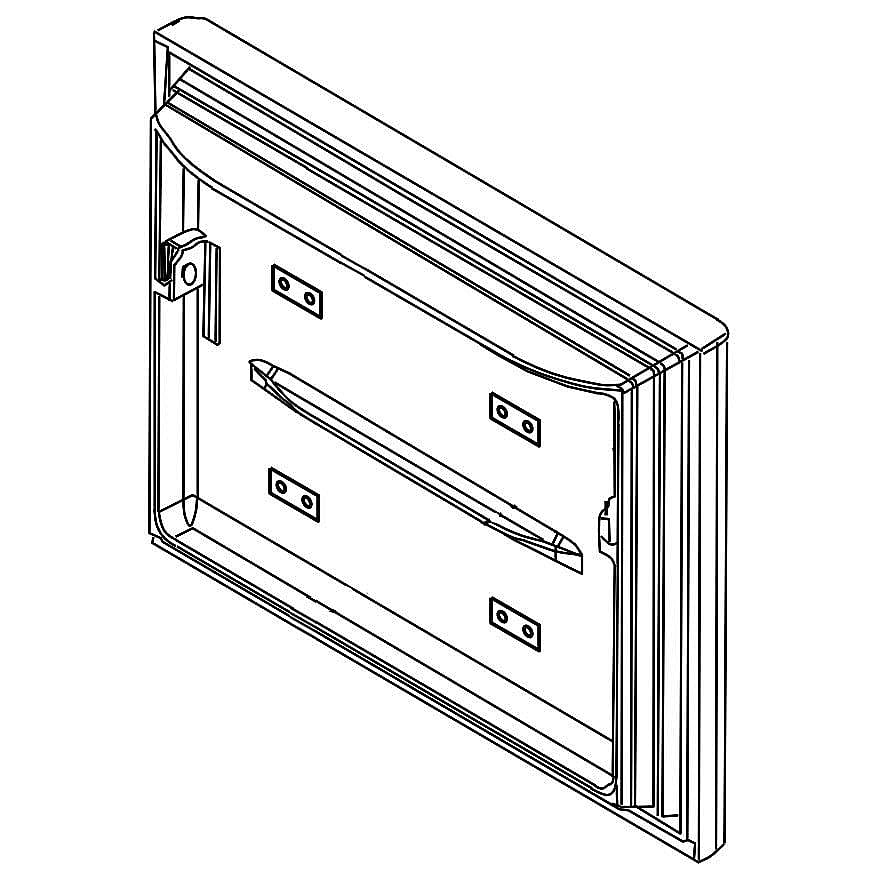 Part #13094904Sq, Refrigerator Freezer Door Assembly (Stainless) / 36.00 x 24.00 x 10.00