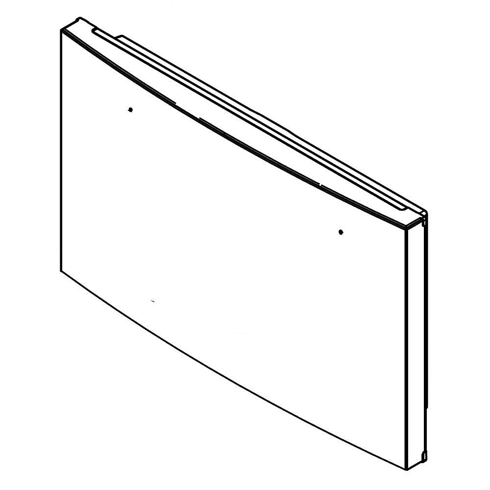 Part #13107111Bq, Refrigerator Freezer Door Assembly (Black) / 40.12 x 28.12 x 10.15
