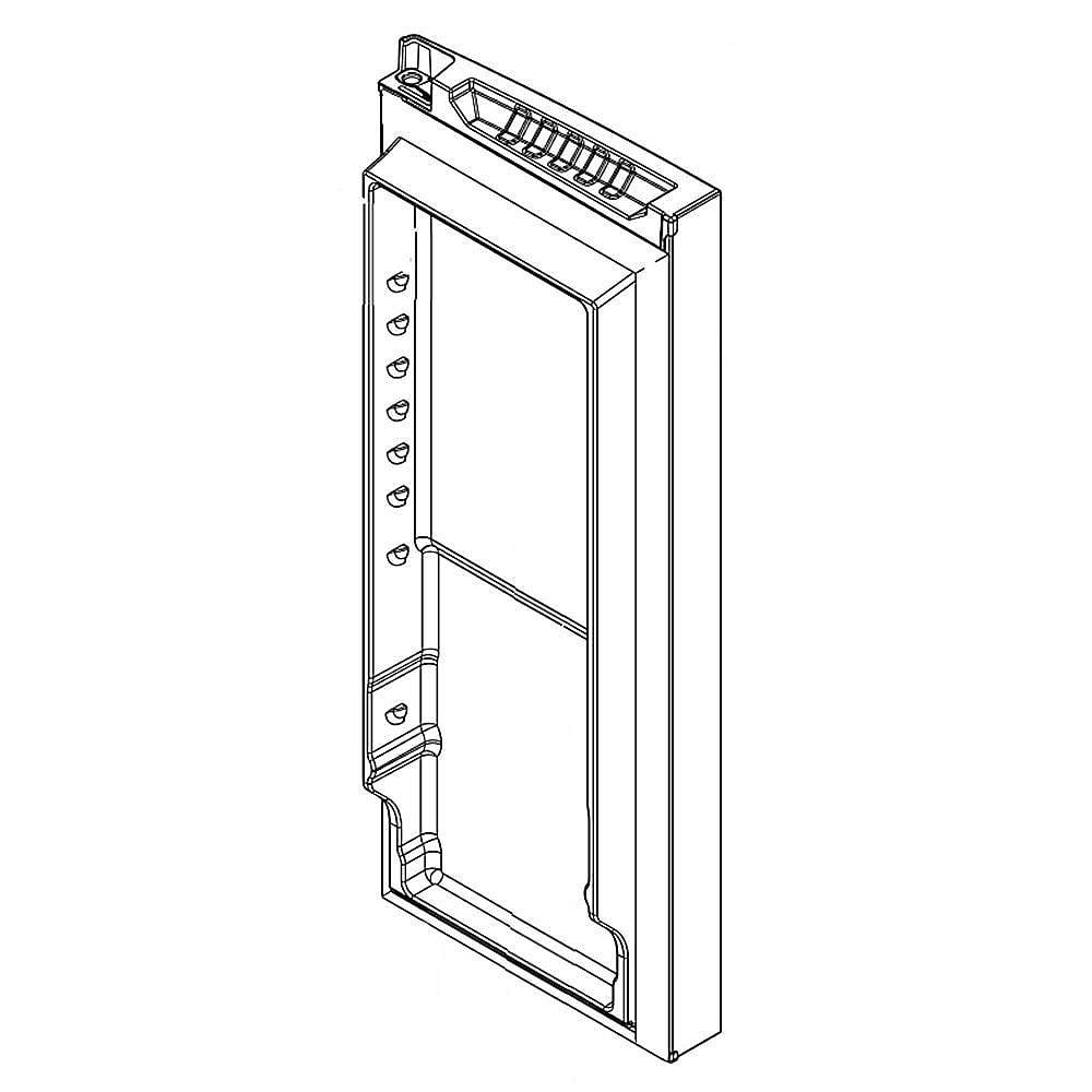 Part #13107319Bq, Refrigerator Door Assembly (Black) / 38.00 x 21.75 x 10.00