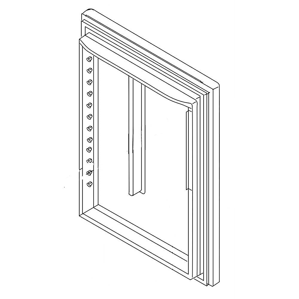 Part #13107540Sq, Refrigerator Door Assembly (Stainless) / 43.00 x 33.75 x 10.00