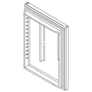 Refrigerator Door Assembly, Left (stainless) 13107545SQ