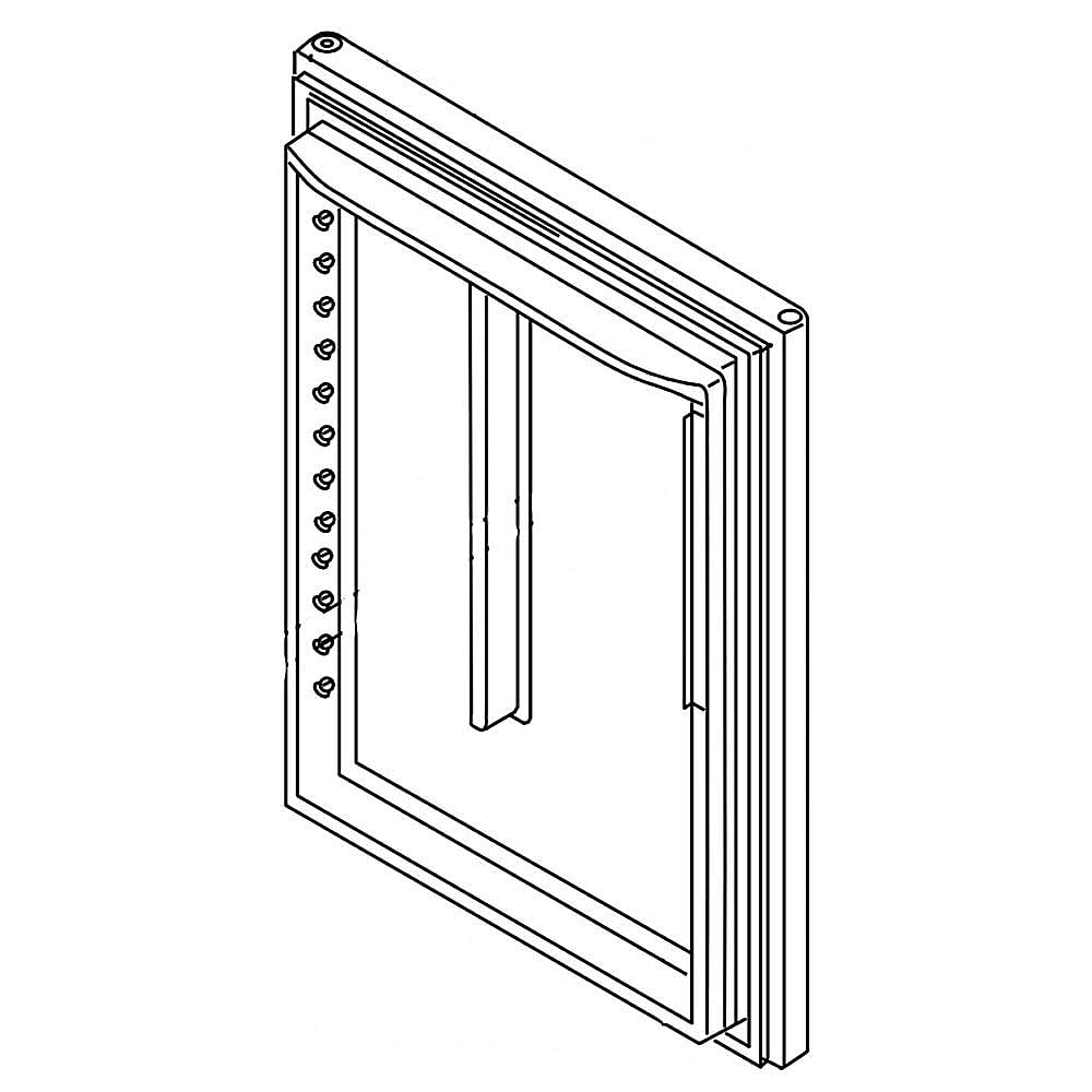 Part #13107553Sq, Refrigerator Door Assembly (Stainless) / 43.00 x 34.12 x 10.25