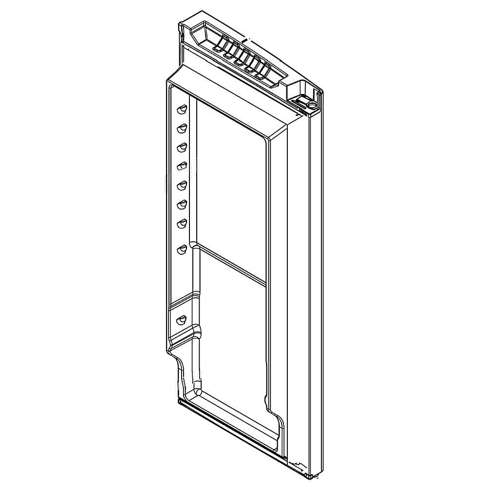 Part #13107881Sq, Refrigerator Door Assembly, Left (Stainless) (Replaces 13107881S) / 48.00 x 21.25 x 10.00