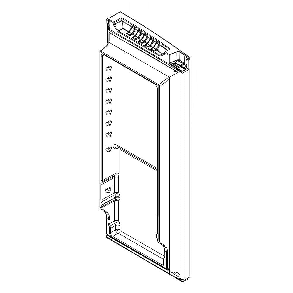 Part #13107883Bq, Refrigerator Door Assembly, Left (Black) / 48.00 x 19.50 x 10.20