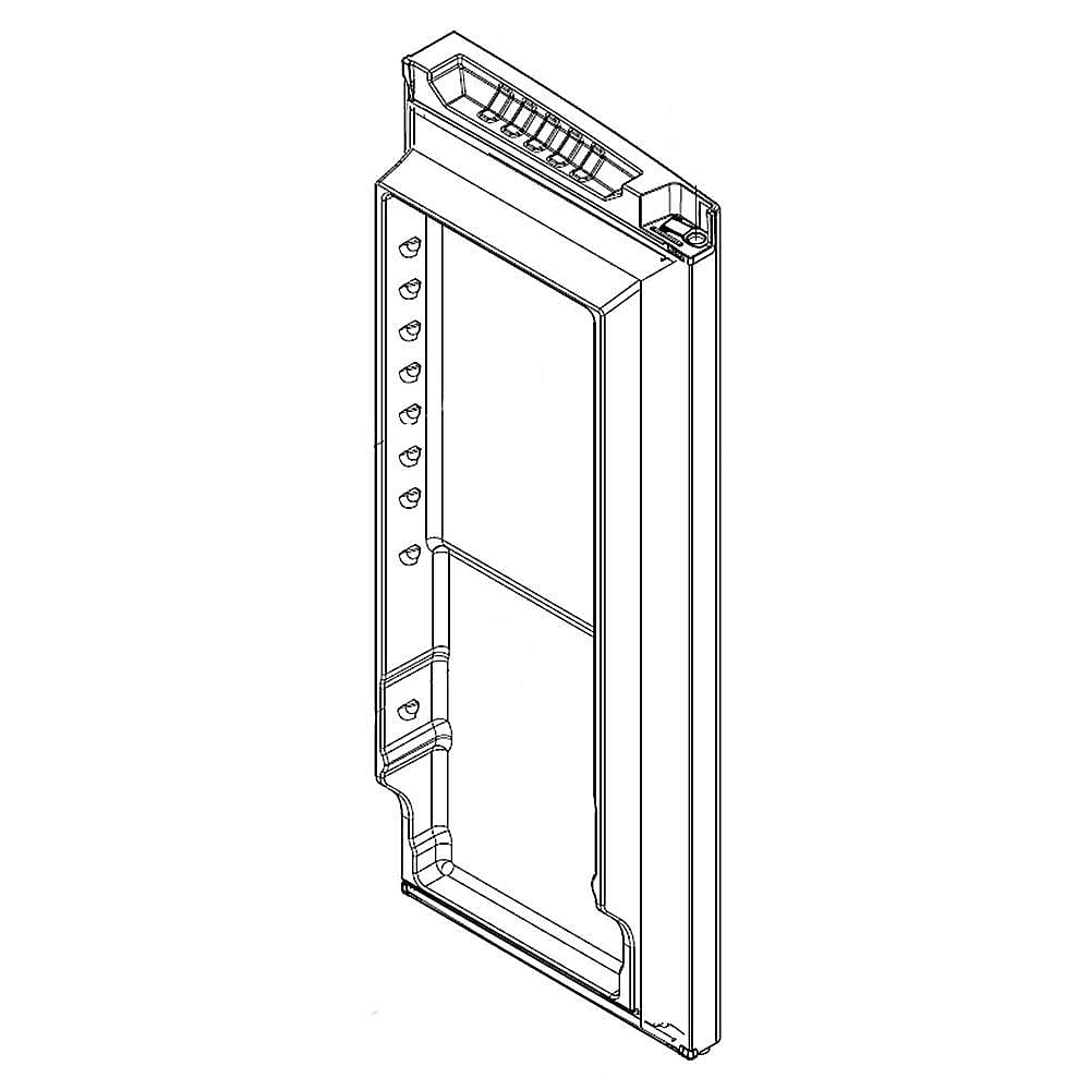 Part #13107888Bq, Refrigerator Door Assembly, Left (Black)