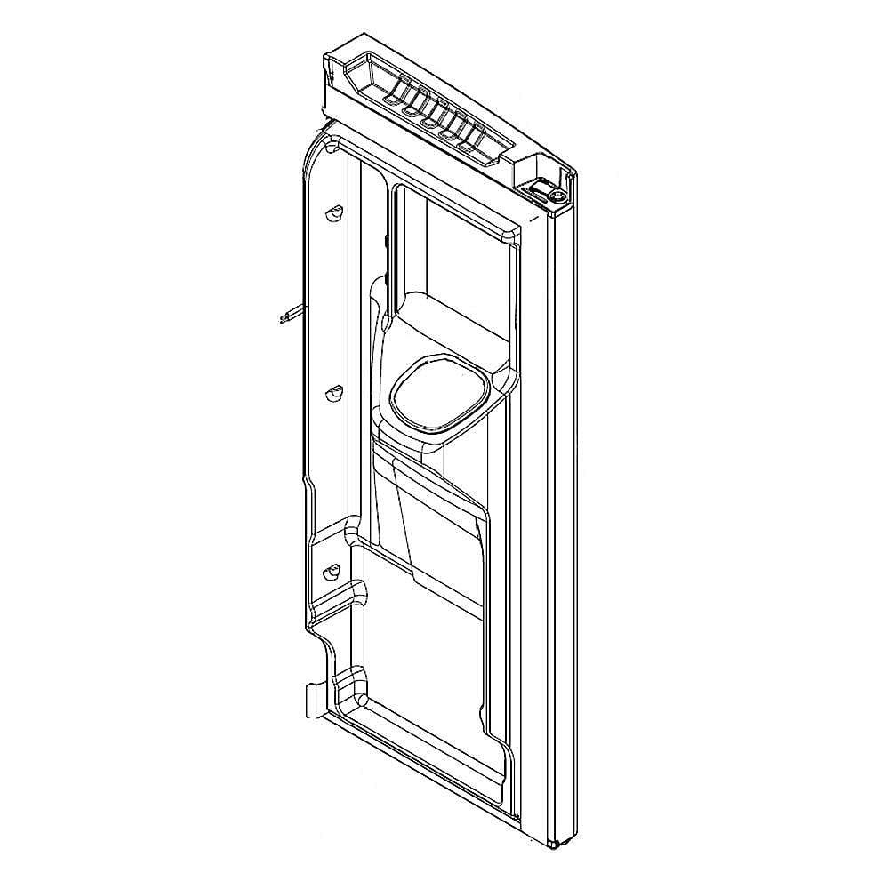 Part #13107891Bq, Refrigerator Door Assembly, Left (Black)