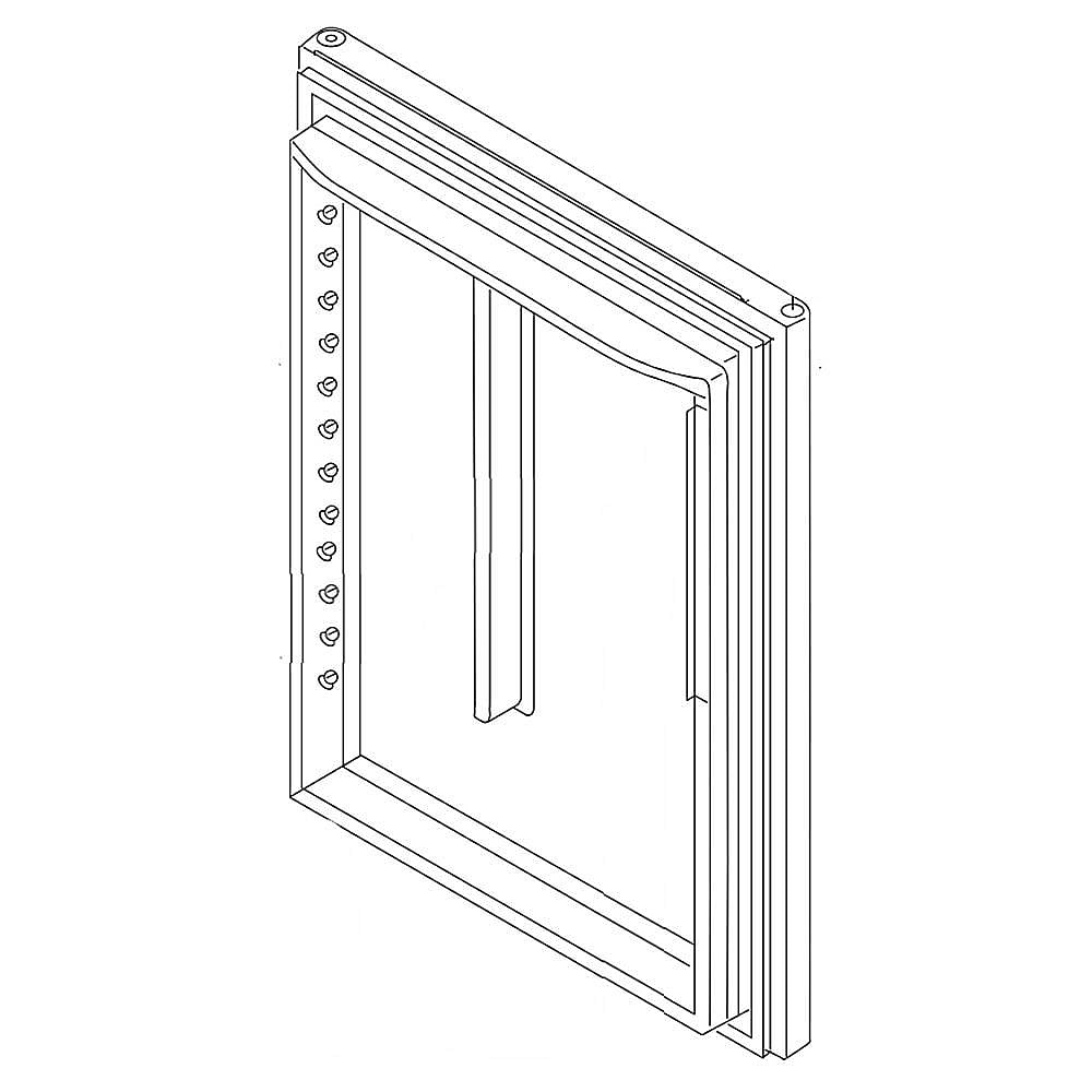 Part #13109402Wq, Refrigerator Door Assembly (White)