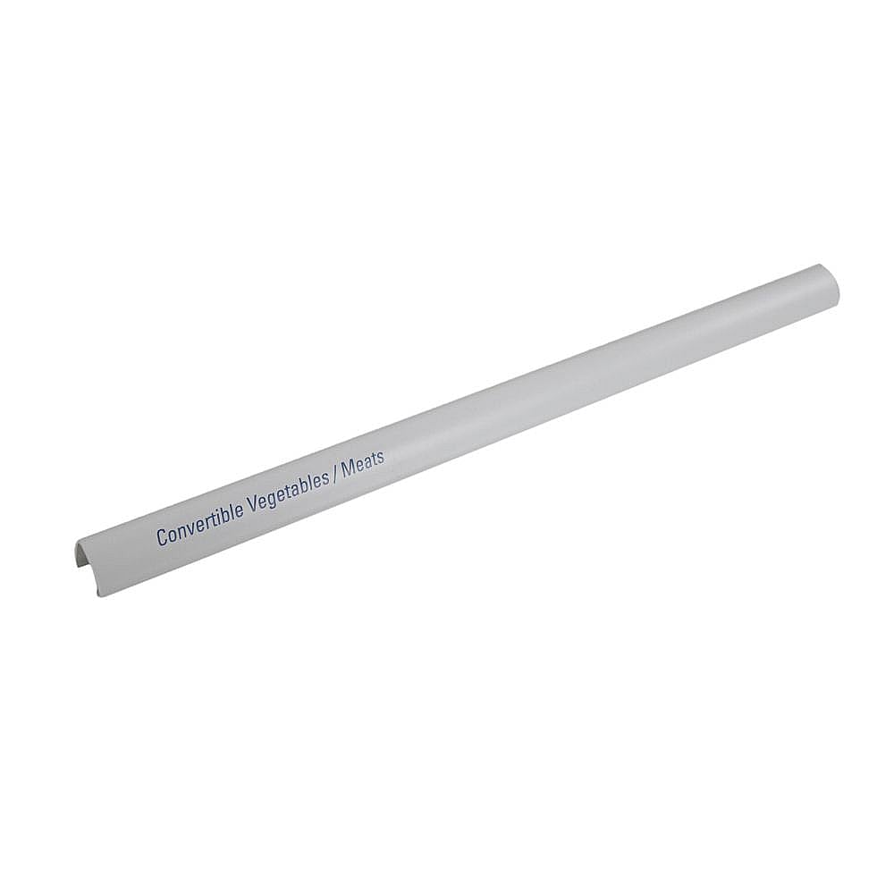 Part #wp2179234, Refrigerator Crisper Drawer Cover Trim (Replaces 2179234) / 3.43 x 2.81 x 17.05