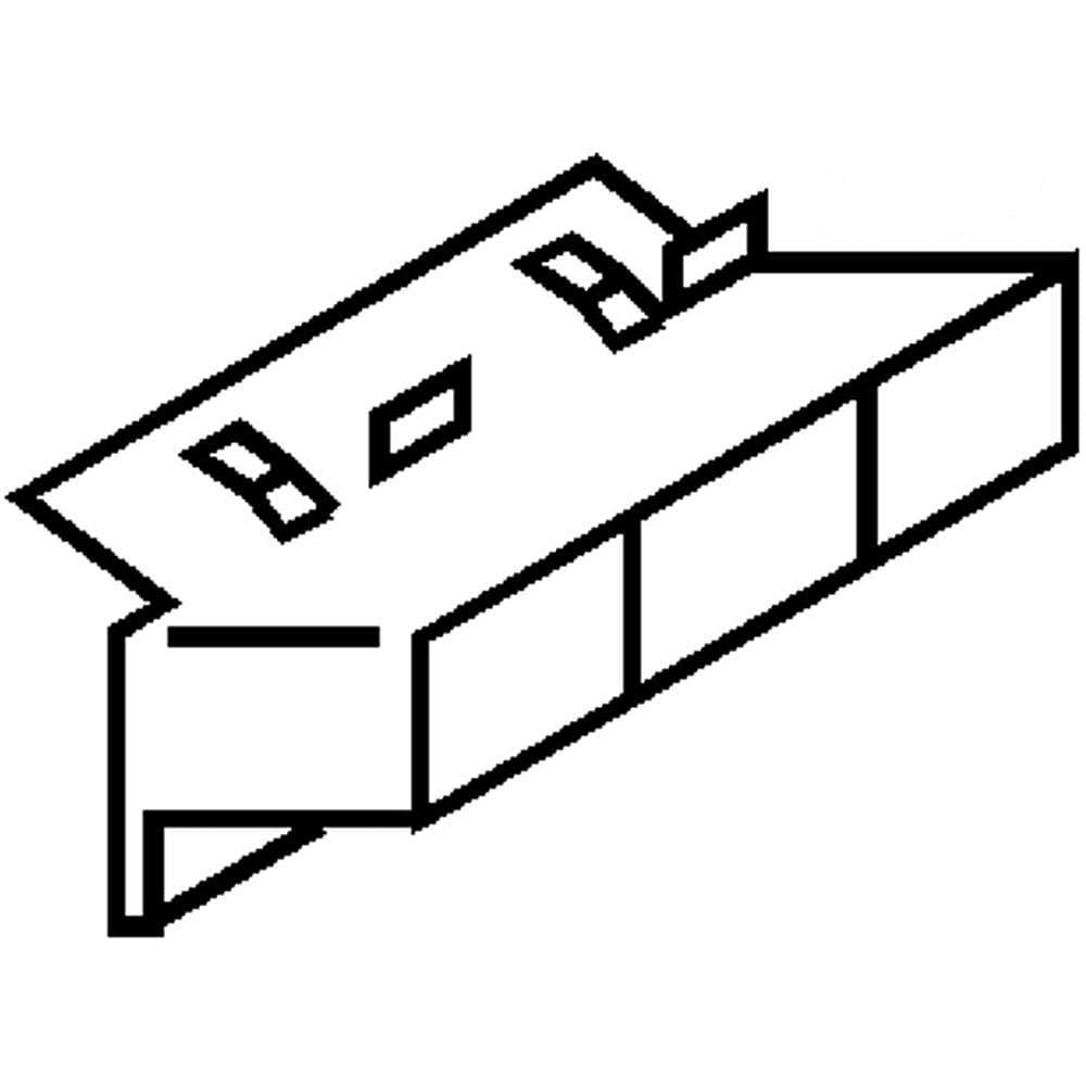 Part #2182146, Refrigerator Air Duct / 3.50 x 2.50 x 2.50