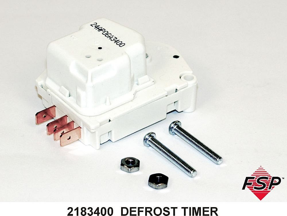 Part #wp2183400, Refrigerator Defrost Timer (Replaces 2183400) / 3.75 x 4.50 x 1.75