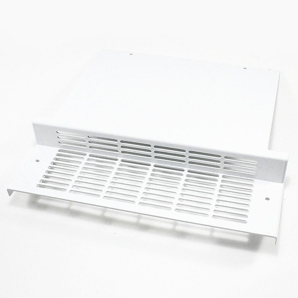 Part #wp2185571W, Ice Maker Toe Grille (White) / 13.82 x 5.69 x 17.13