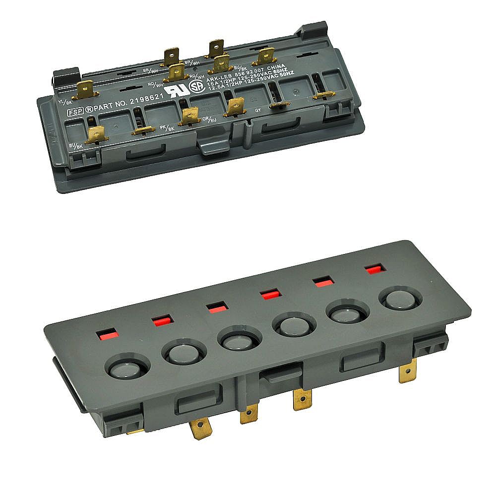 Part #2198621, Refrigerator Dispenser Selector Switch / 5.37 x 2.00 x 1.25