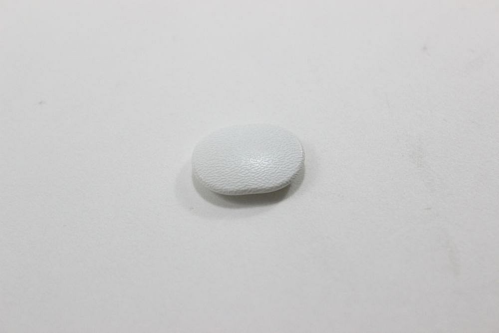 Part #wp2202819W, Refrigerator Door Handle Mounting Screw Cover (White) / 0.75 x 0.62 x 0.12