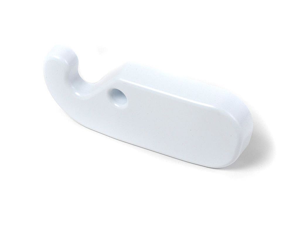 Part #wp2203407W, Refrigerator Freezer Door Hinge Cover (White) / 6.75 x 2.50 x 0.87