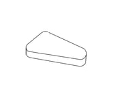 Refrigerator Freezer Door Hinge Cover (biscuit) 2213364