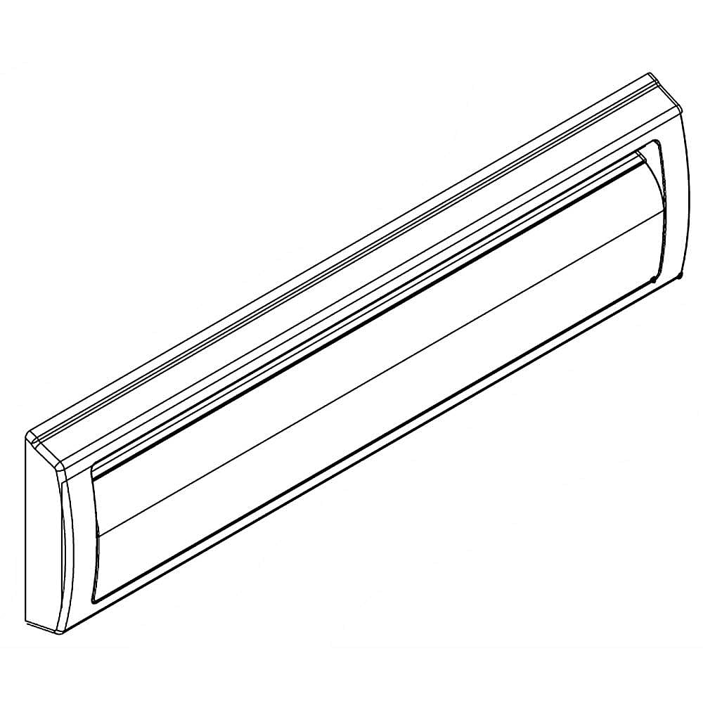 Part #2256374, Refrigerator Crisper Pan Front / 75.00 x 29.00 x 2.00