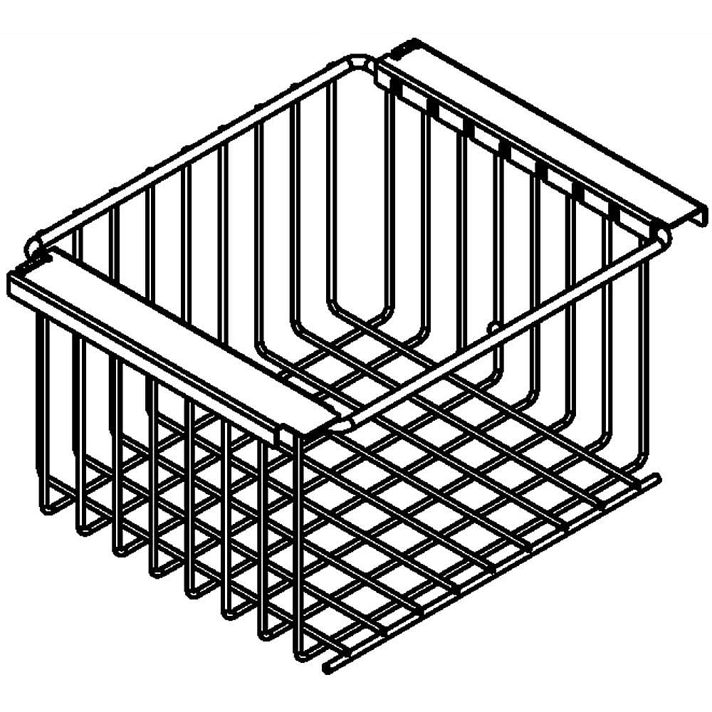 Part #w11318848, Kitchenaid Refrigerator Freezer Basket / 13.75 x 8.75 x 6.25