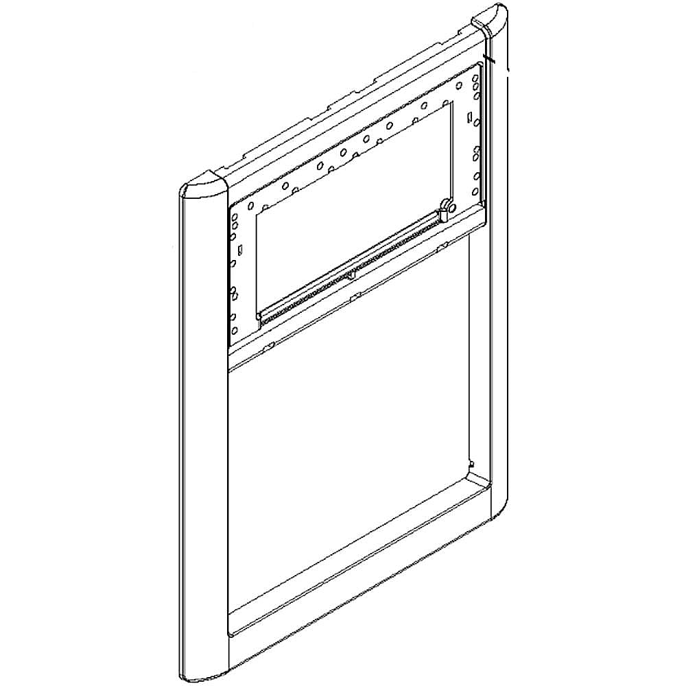 Part #2322507W, Refrigerator Cover (White) / 16.00 x 2.00 x 13.00