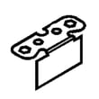 Refrigerator Freezer Door Stop for Kenmore Elite 10657872800 - Part 2323534B