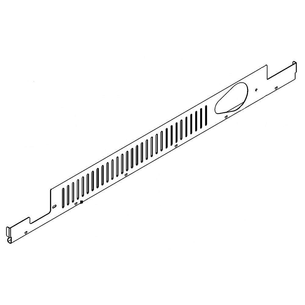 Part #2325184B, Refrigerator Grille (Black) / 34.50 x 3.00 x 1.00