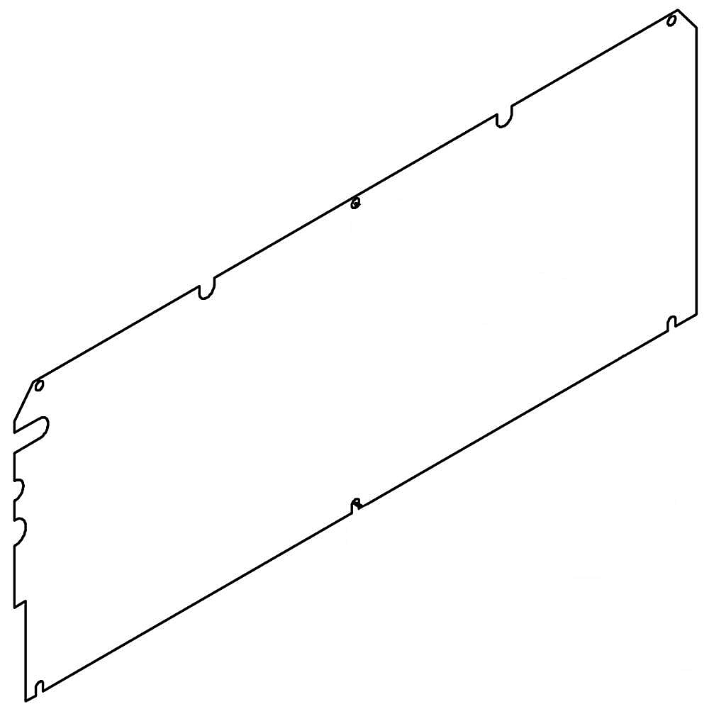 Part #4344786, Whirlpool Rear Cover / 21.50 x 9.00 x 1.00