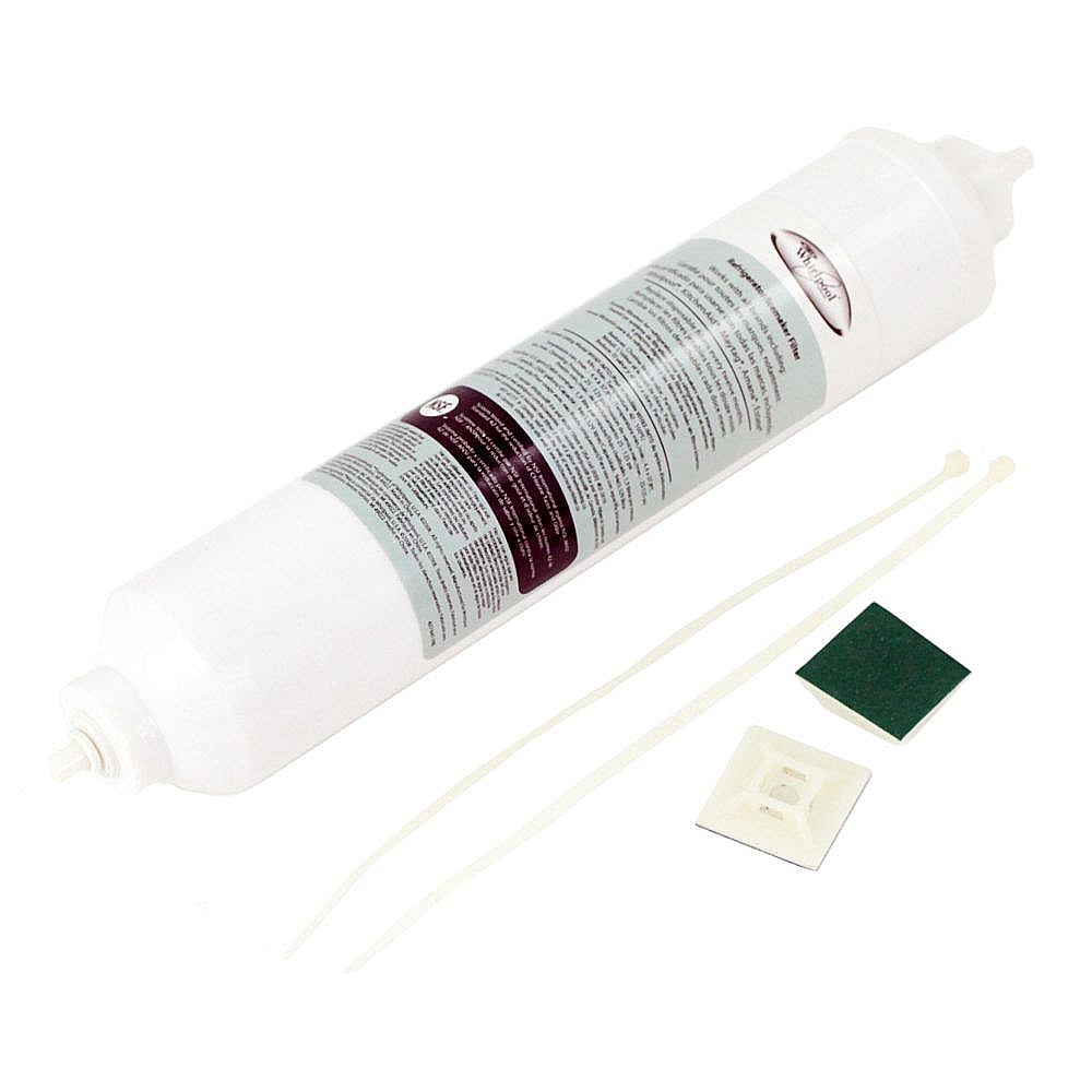 Part #4378411Rb, Whirlpool Refrigerator Inline Water Filter (Replaces 18001001, 4378411P, 4378411Rp, 46004210508, R0183114) / 2.25 x 2.25 x 11.25