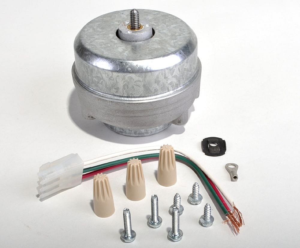 Part #w10822259, Refrigerator Condenser Fan Motor (Replaces 4387244) / 4.75 x 4.25 x 5.88