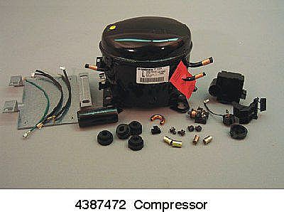 Part #4387472, Refrigerator Compressor