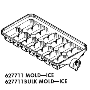 Refrigerator Ice Maker Ice Mold 627711