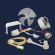 Refrigerator Evaporator Fan Motor for KitchenAid KBLS36FKT01 - Part 8201589