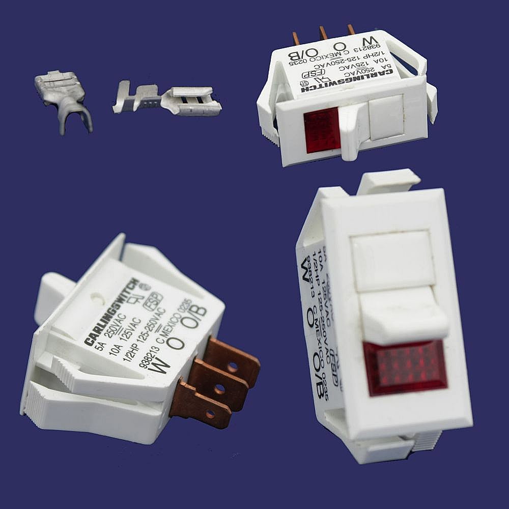Part #wp938213, Refrigerator Energy Saver Switch / 2.62 x 2.87 x 0.62