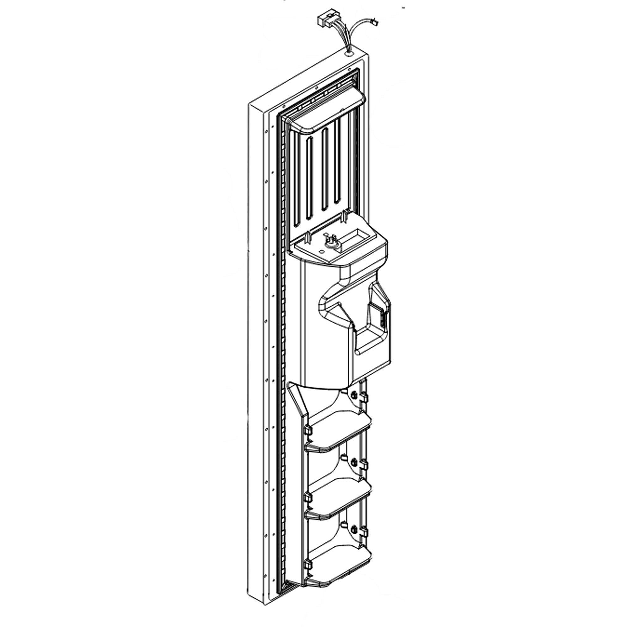 Part #l2327685T, Refrigerator Door Assembly (Biscuit) / 77.00 x 28.00 x 13.00
