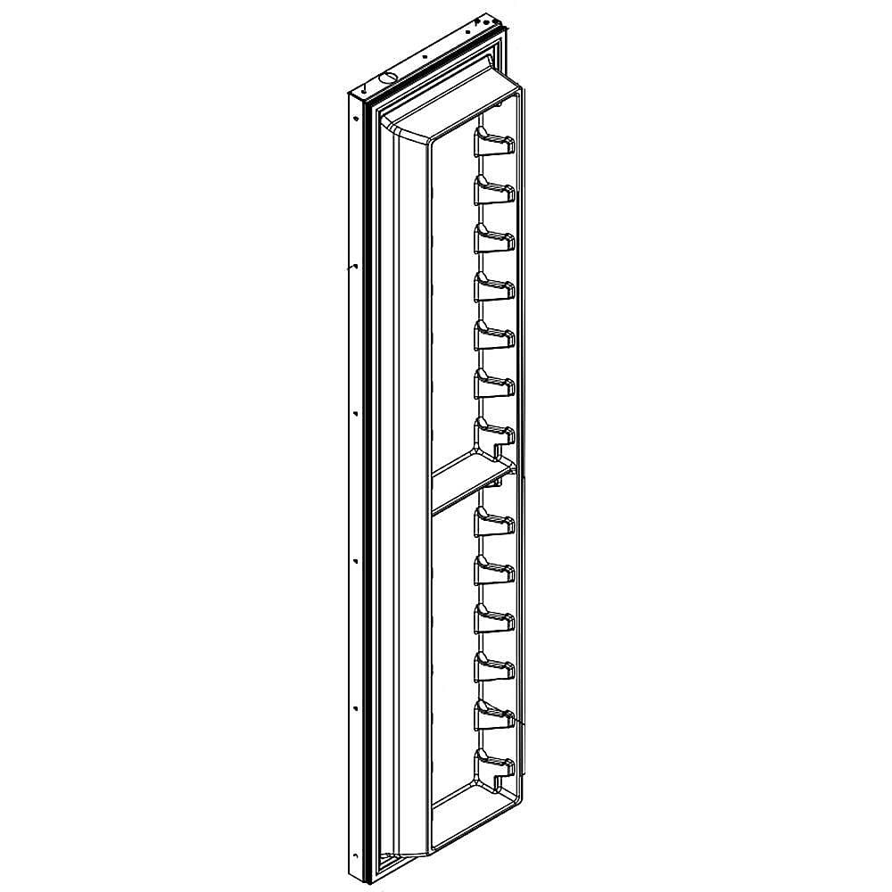 Refrigerator Freezer Door Assembly Stainless LW10193486