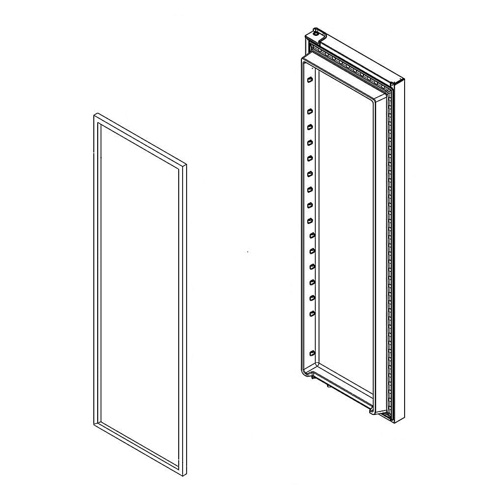 Part #lw10365616, Refrigerator Door Assembly (Stainless)