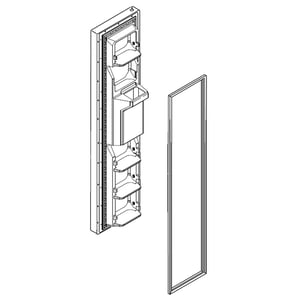 Refrigerator Freezer Door Assembly (black) LW10408350