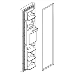 Refrigerator Freezer Door Assembly (stainless) LW10436760