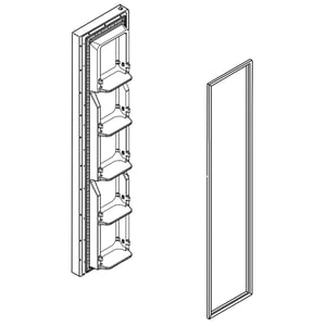 Refrigerator Freezer Door Assembly (stainless) LW10451843
