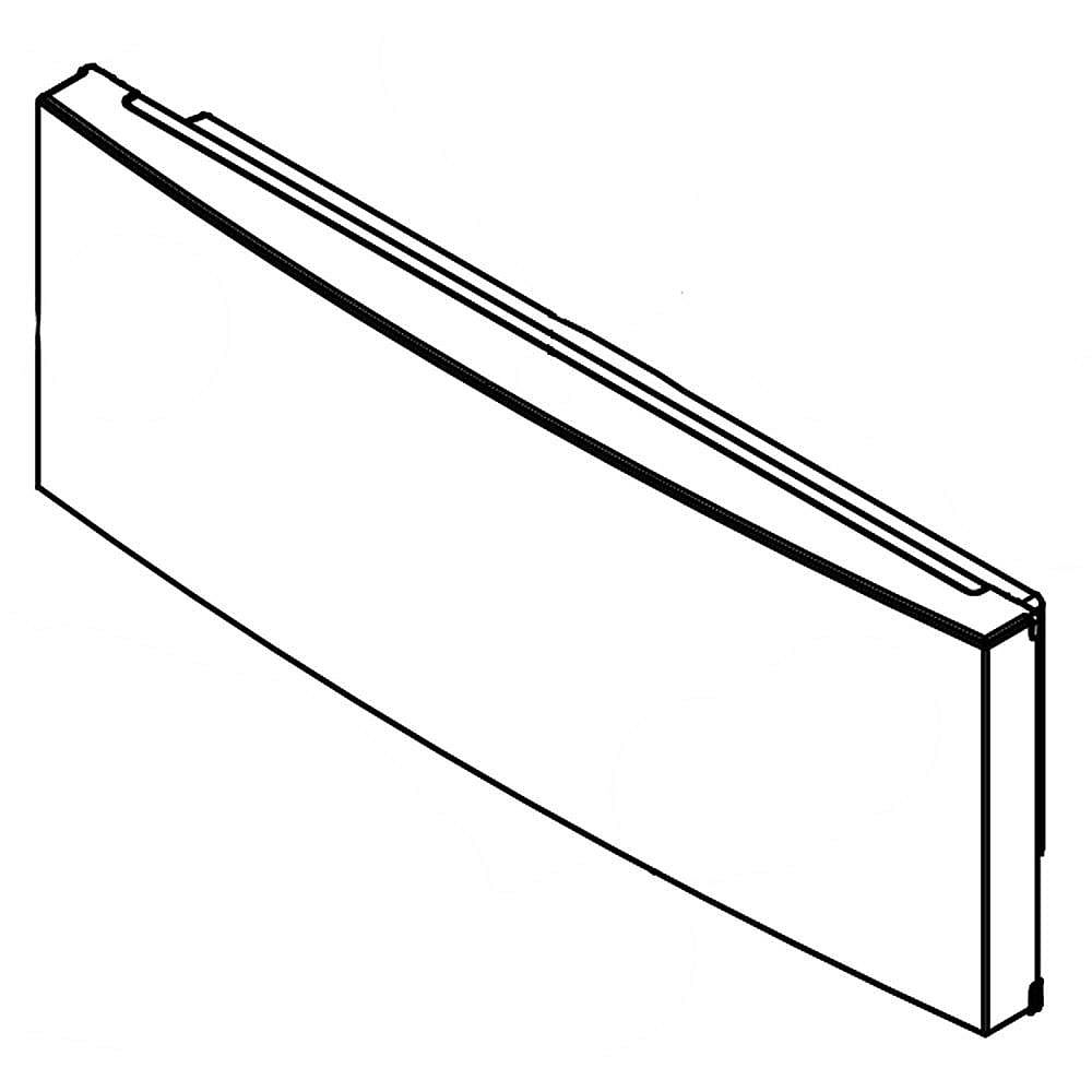 Part #lw10550670, Refrigerator Pantry Drawer Door (Stainless) / 41.00 x 13.50 x 9.50