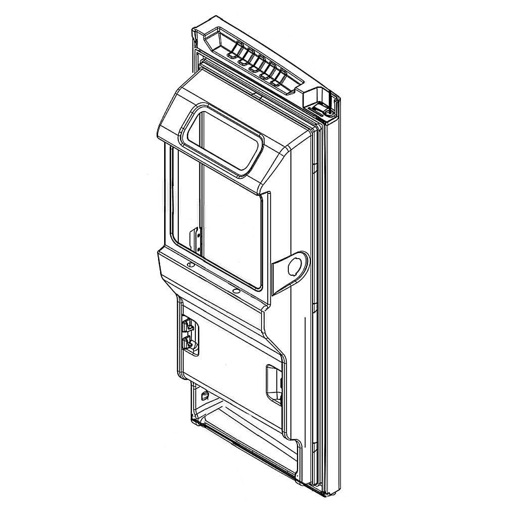 Photo of GE Part #lw10577009, Refrigerator Door Assembly, Left (Stainless) | 48.00 x 21.50 x 14.25 from Repair Parts Direct