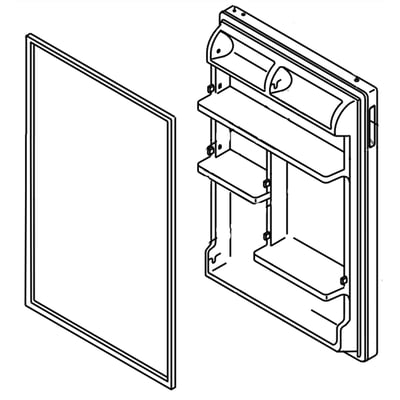 Refrigerator Door Assembly (white) undefined