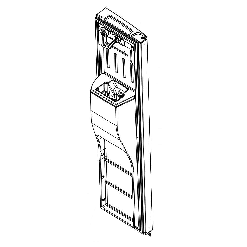 Part #lw10728959, Refrigerator Freezer Door Assembly (Stainless) (Replaces W10728959) / 72.00 x 19.00 x 14.00